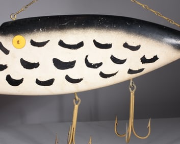 Very Large Wooden Fishing Lure