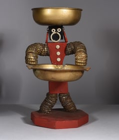 Bottle Cap Folk Art Man