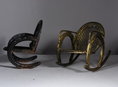 Pair of Horseshoe Miniature Chairs