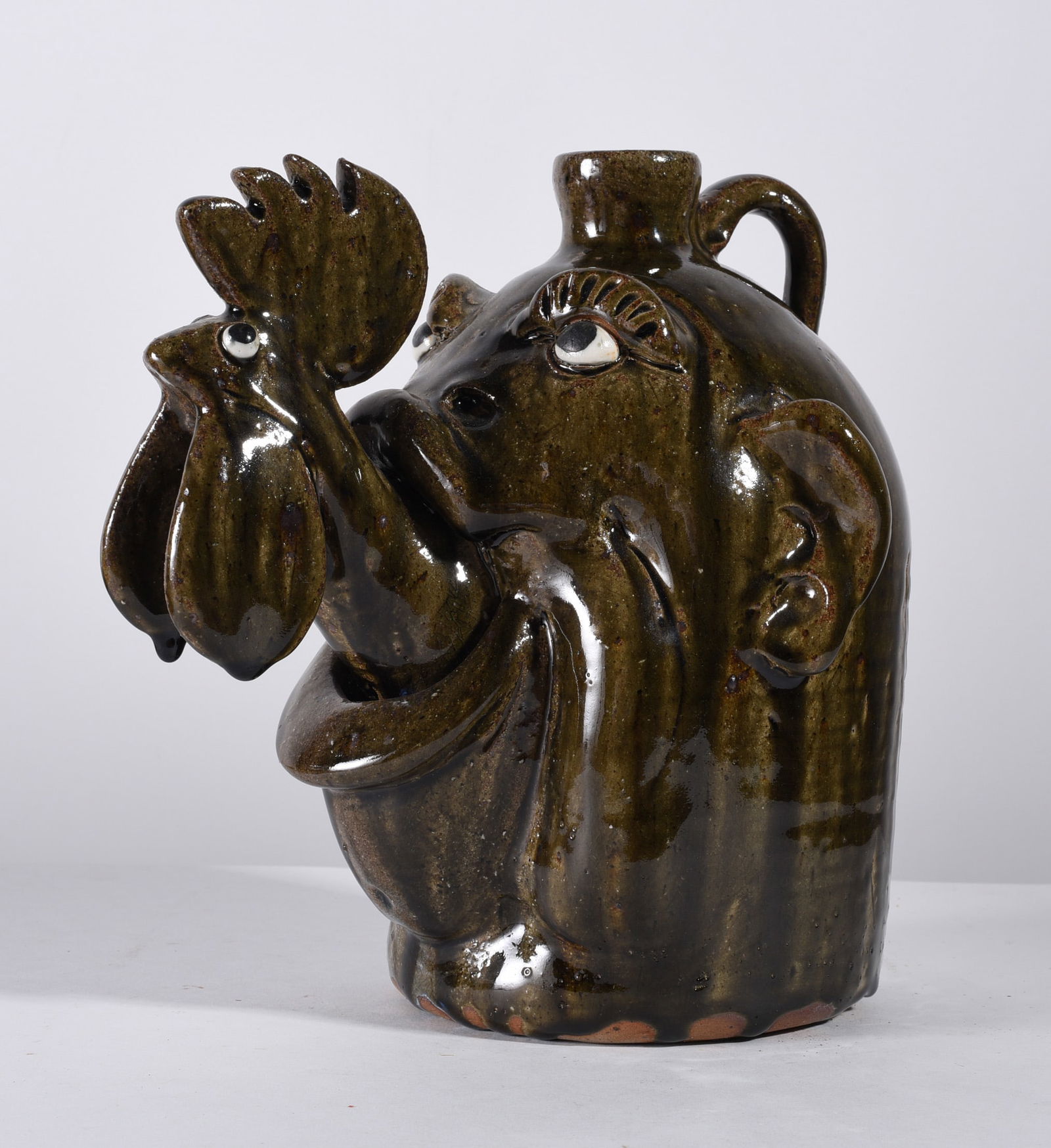 Clete Meaders Folk Pottery Face Jug (1 of 5)