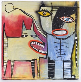 Jeff Huglart Folk Painting