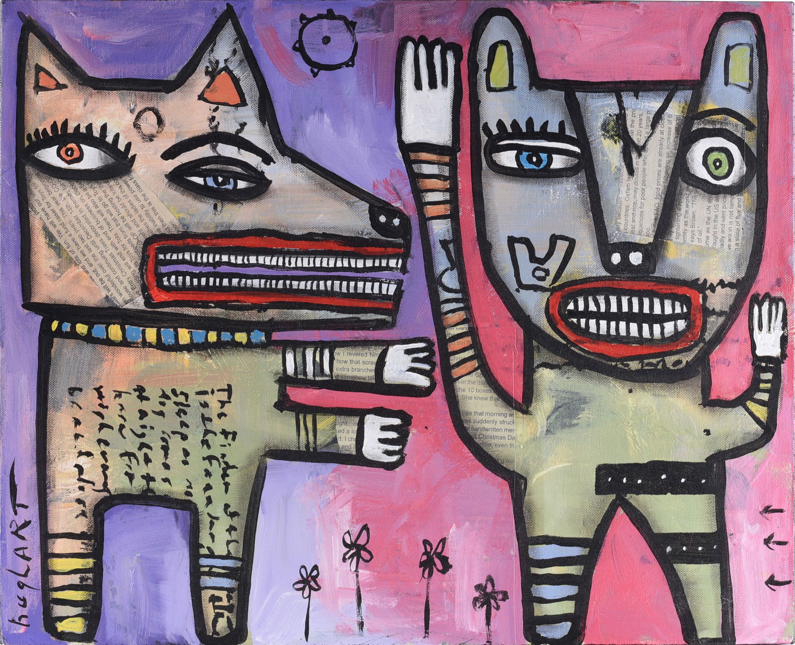 Jeff Huglart Folk Painting (1 of 2)