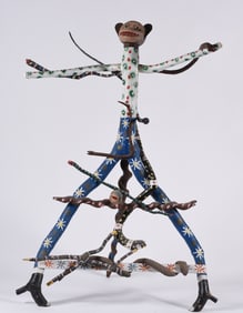 Edd Lambdin Folk Art Monkey Monumental Size