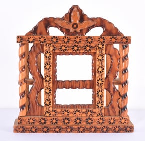 Howard Finster Folk Art Clock Case