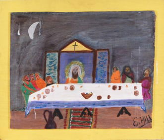 Eugene Hill Folk Art Painting