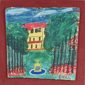 Eugene Hill Folk Art Painting