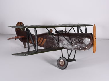 Anonymous Folk Art Wooden Plane