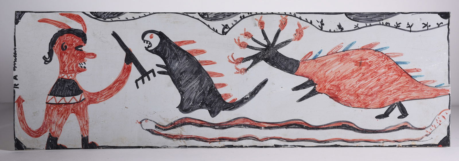 RA Miller Painting on Tin (1 of 5)