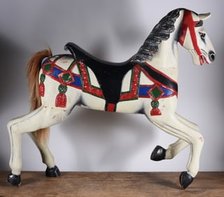 Wood Carved Carousel Horse