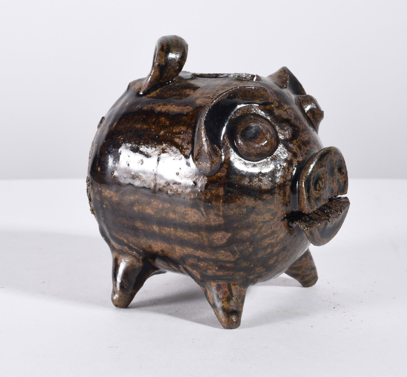 Matthew Hewell Pottery Pig Bank (1 of 2)
