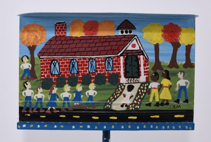 Sam The Dot Man Painted Music Stand
