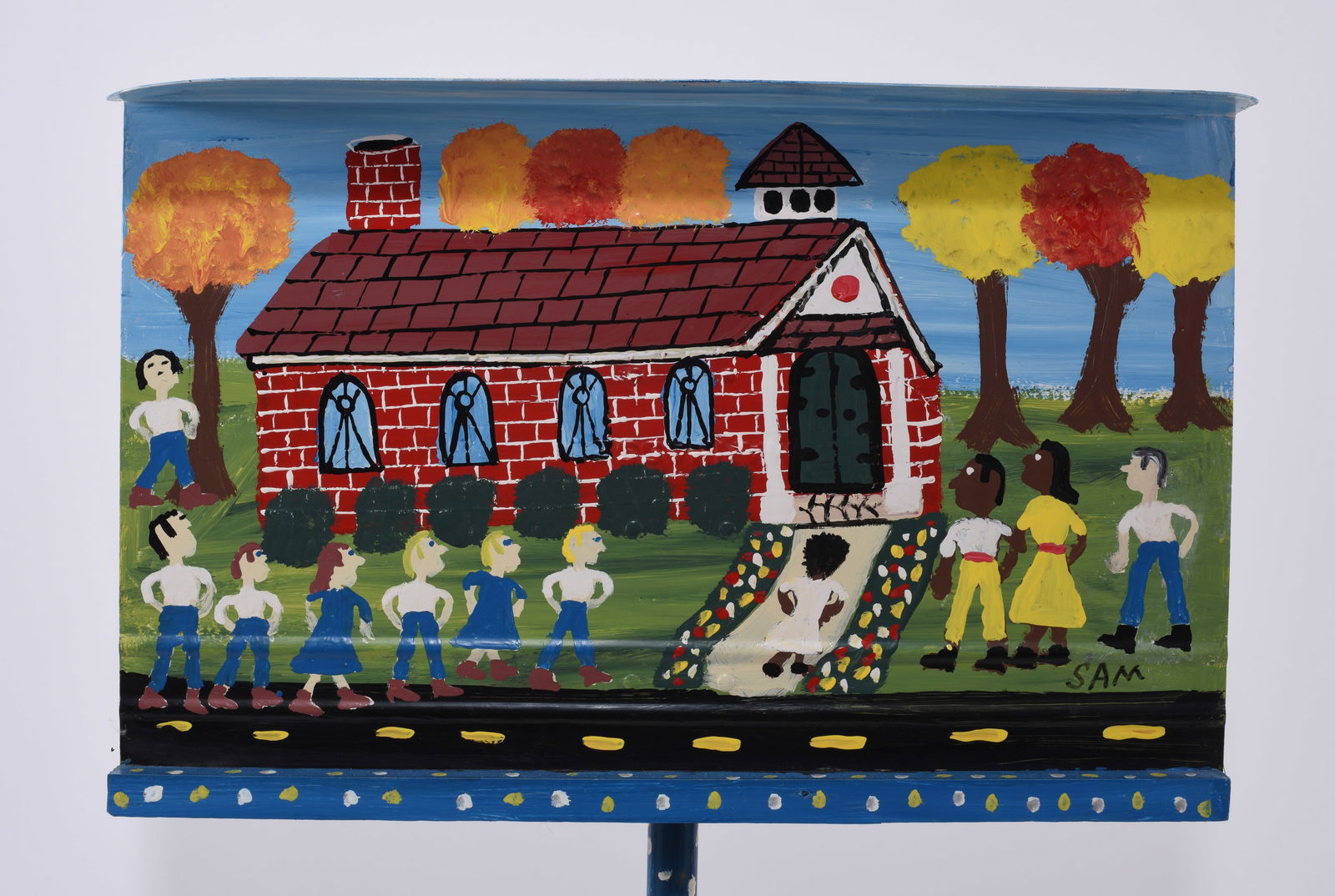 Sam The Dot Man Painted Music Stand