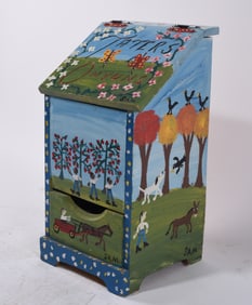 Sam The Dot Man Painted Potato Box