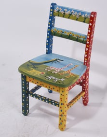 Sam The Dot Man Painted Child's Chair