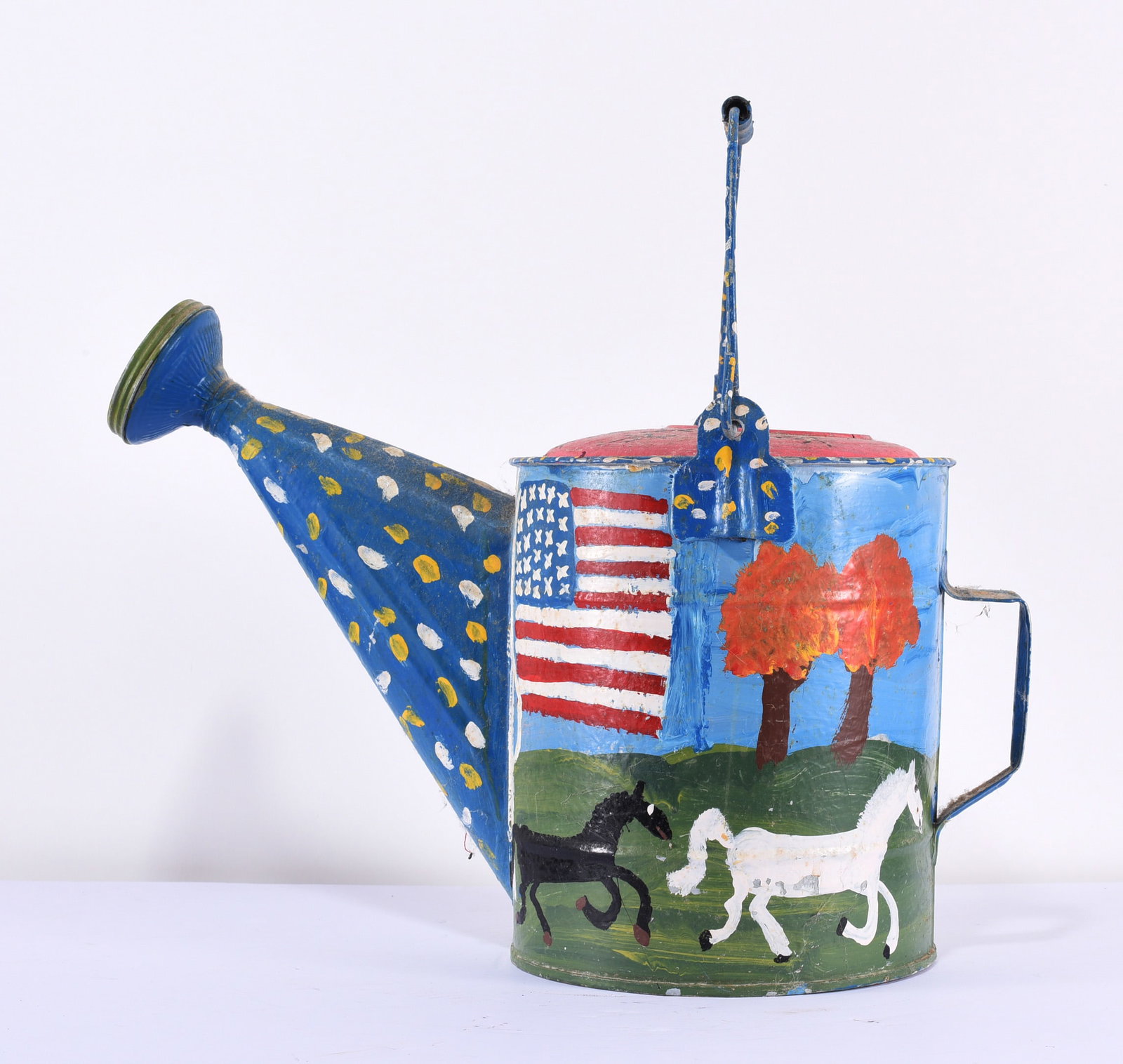 Sam The Dot Man Painted Water Can (1 of 3)