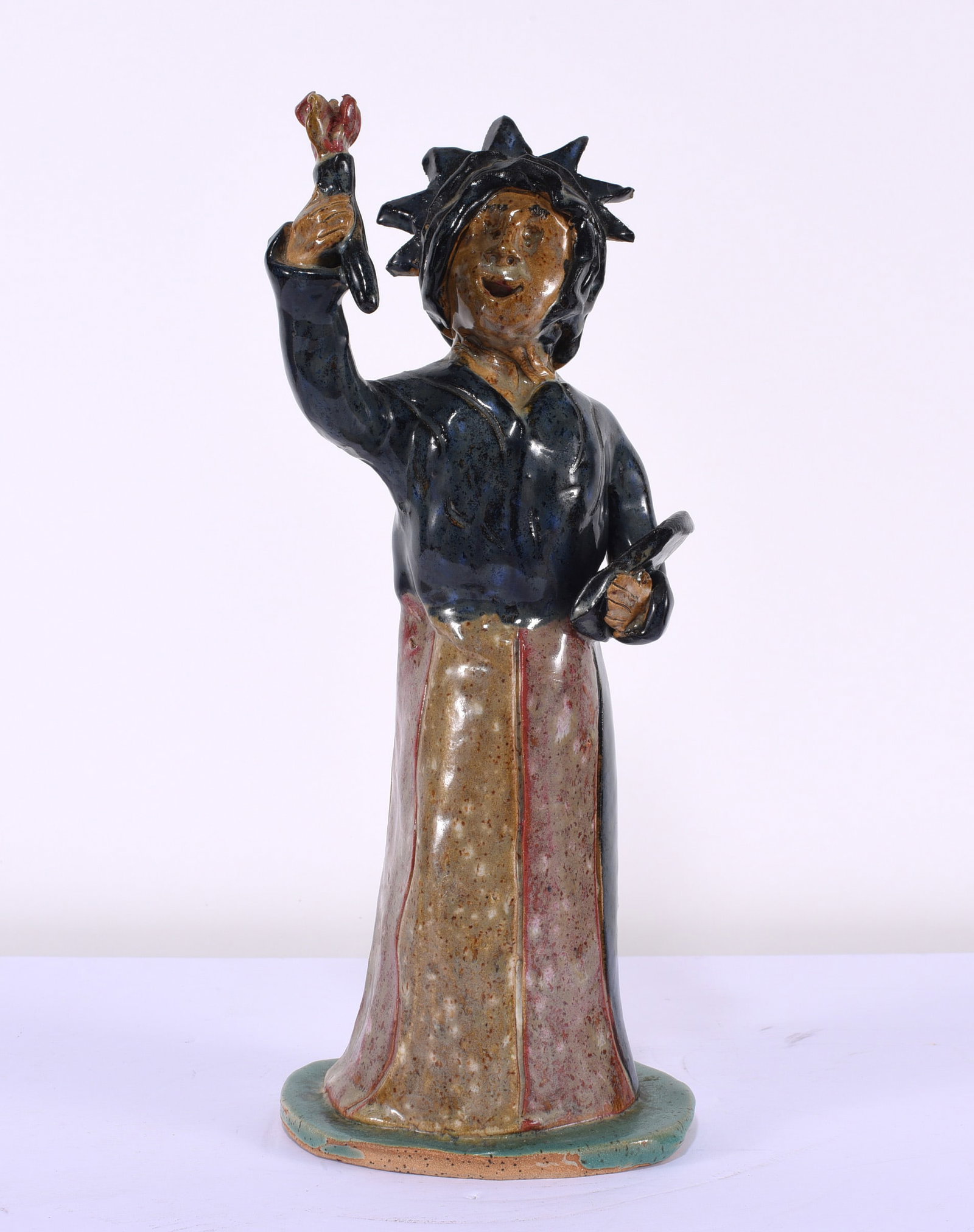 Crystal King Pottery Figural Statue of Liberty (1 of 2)