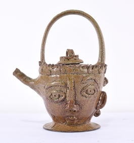 North Carolina Folk Pottery Tea Pot