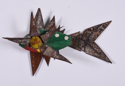 Folk Art Assembled Fish