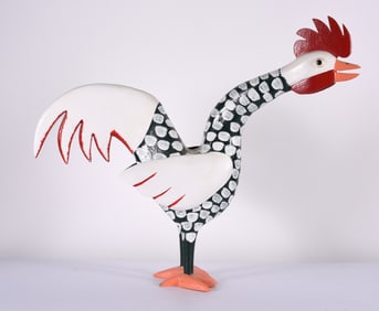 Lonnie and Twyla Money Folk Carved Rooster