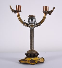 Jim Shores Folk Art Candle Stick