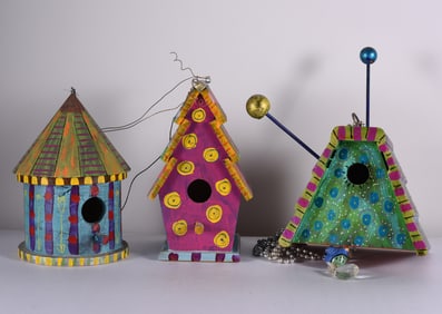 Jon Stucky Folk Art Bird Houses