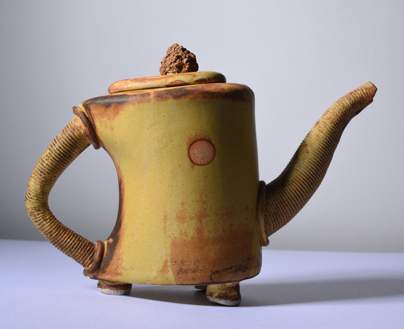 North Carolina Pottery Tea Pot (1 of 3)