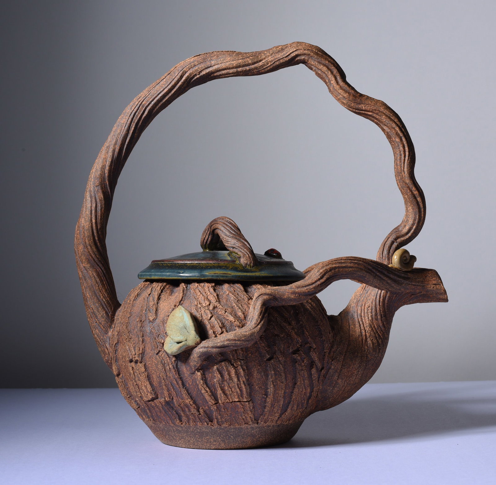 North Carolina Pottery Tea Pot (1 of 3)