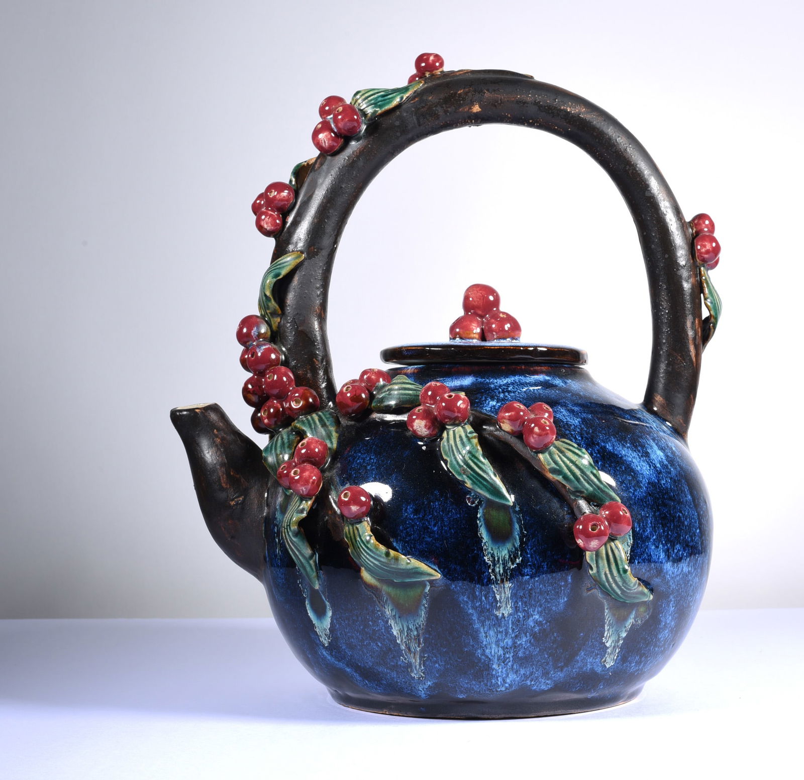 North Carolina Pottery Tea Pot (1 of 3)