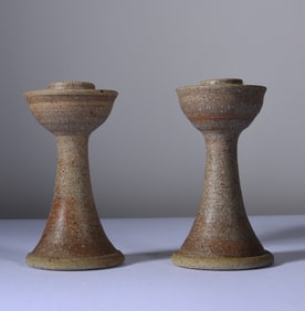 North Carolina Pottery Candle Sticks