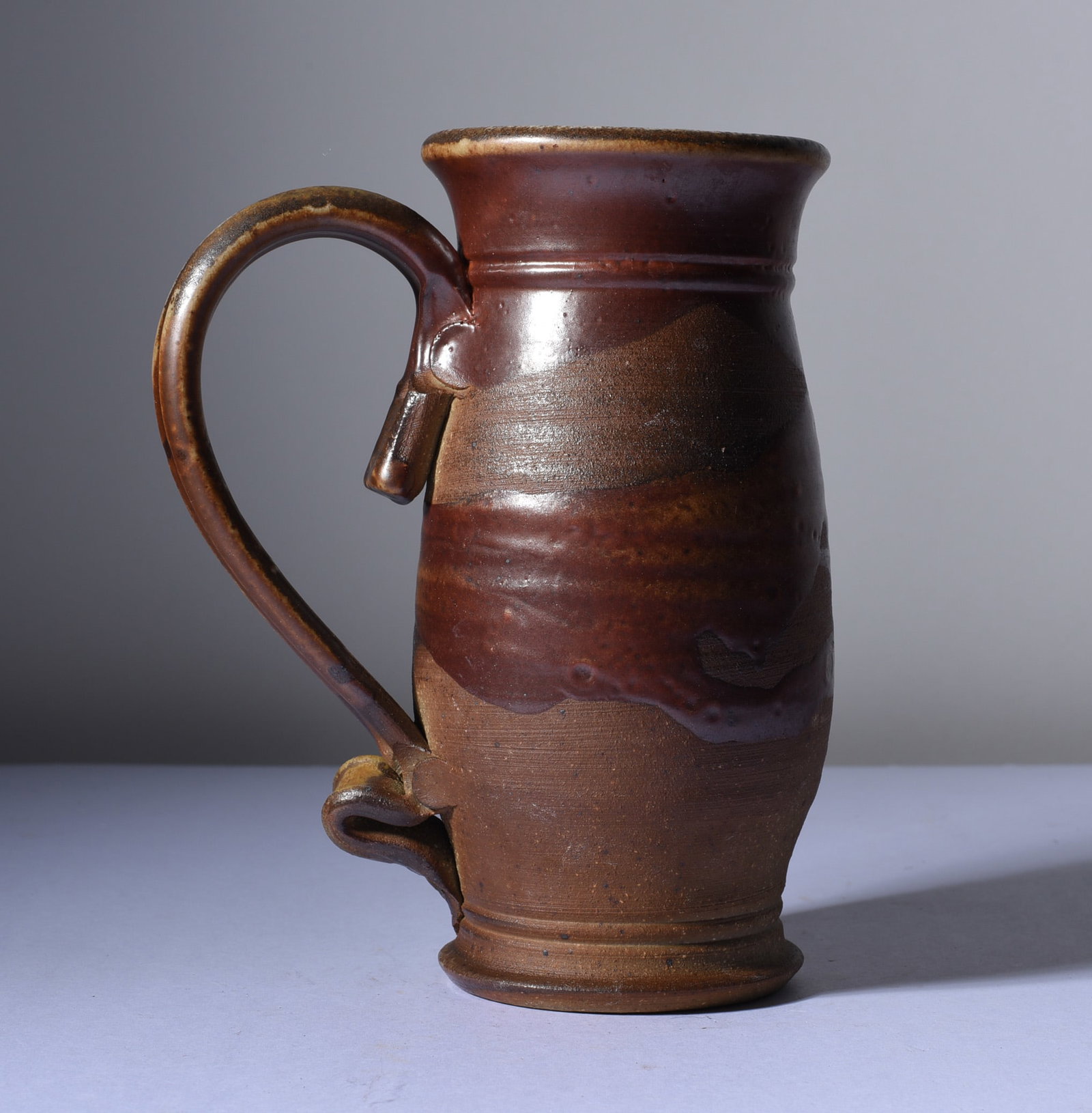 North Carolina Folk Pottery Mug: 6" all pottery is from an estate and if it has issues we will note it else it is in fine condition. This collection comes from a single owner and they loved the pottery and the artist. Most of this po
