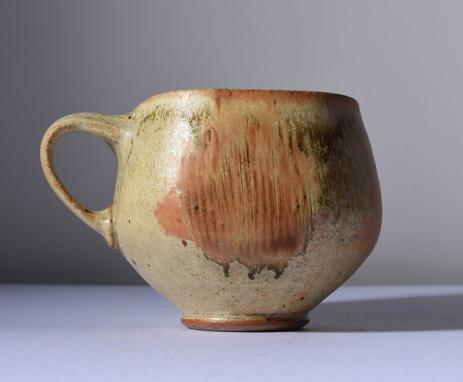 North Carolina Folk Pottery Mug: 3-1/2" all pottery is from an estate and if it has issues we will note it else it is in fine condition. This collection comes from a single owner and they loved the pottery and the artist. Most of thi