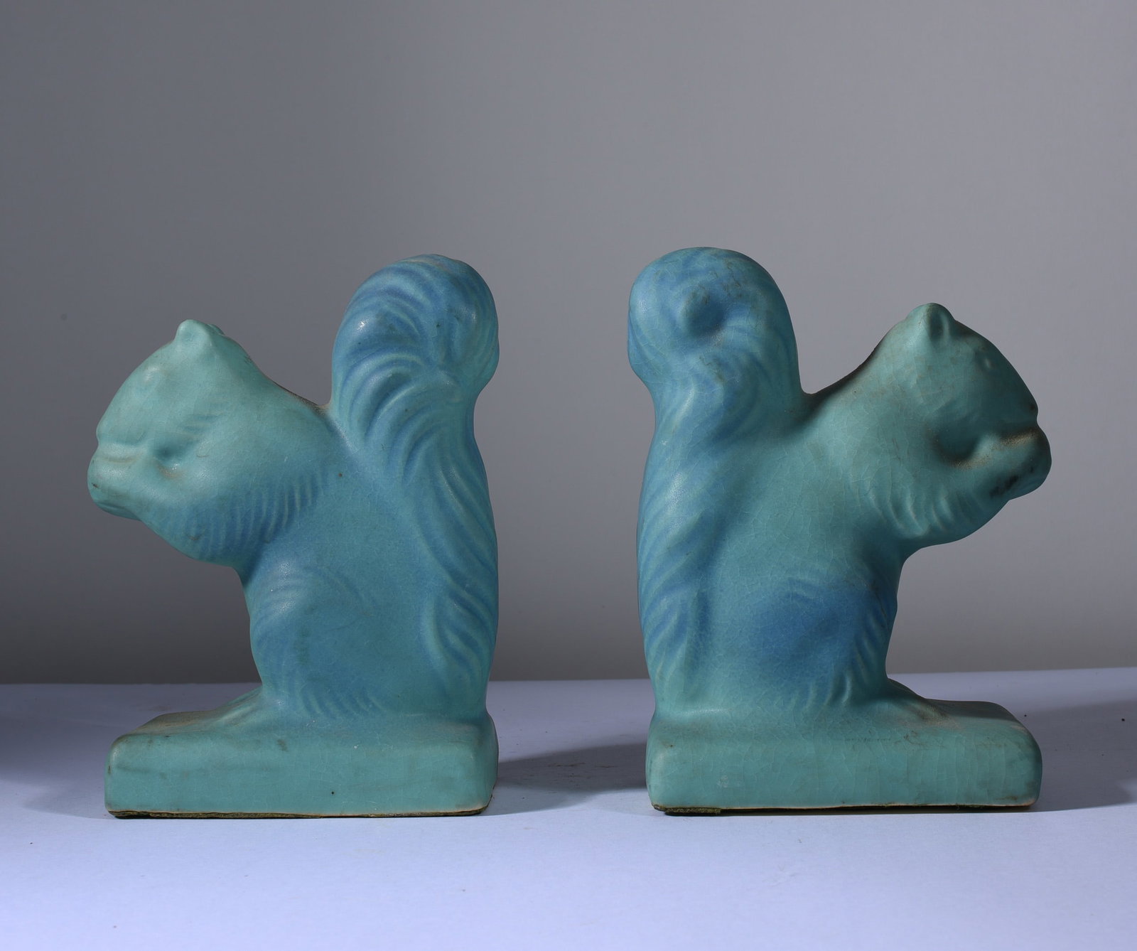 Van Briggle Squirrel Book Ends (1 of 4)