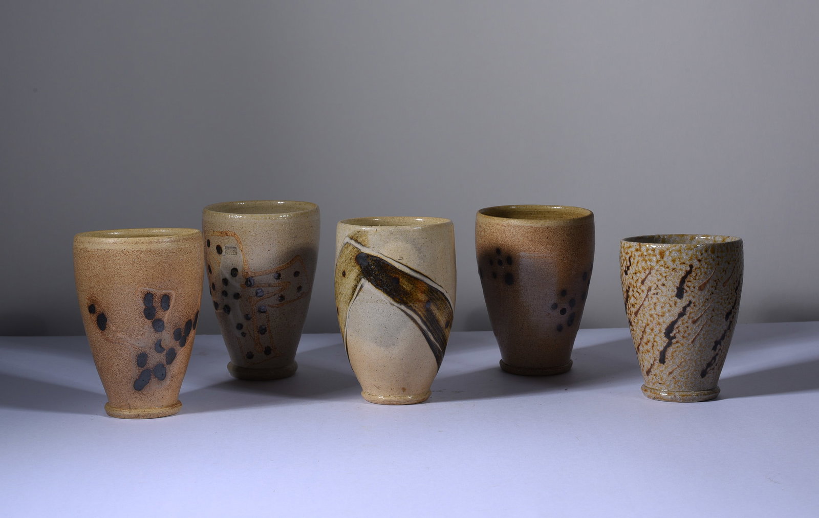 North Carolina Folk Pottery Mug: 4-1/2" all pottery is from an estate and if it has issues we will note it else it is in fine condition. This collection comes from a single owner and they loved the pottery and the artist. Most of thi