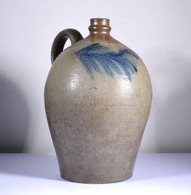 Virginia Stoneware Blue Decorated Jug