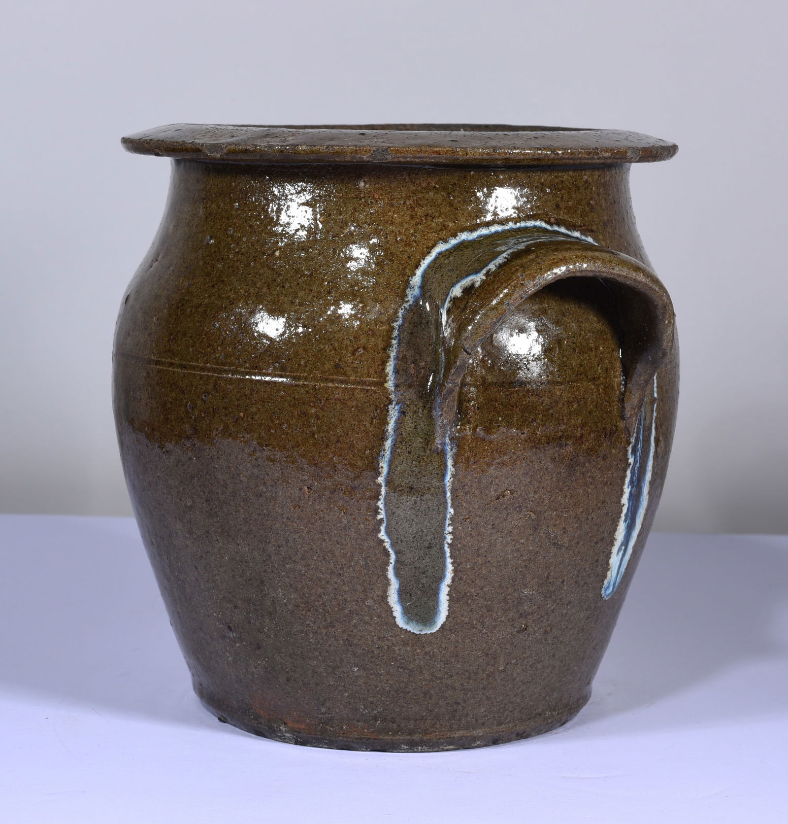 RARE Catawba Valley Decorated Small Pottery Jar (1 of 10)