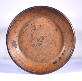 Alamance County Pottery Dirt Dish ca. 1850