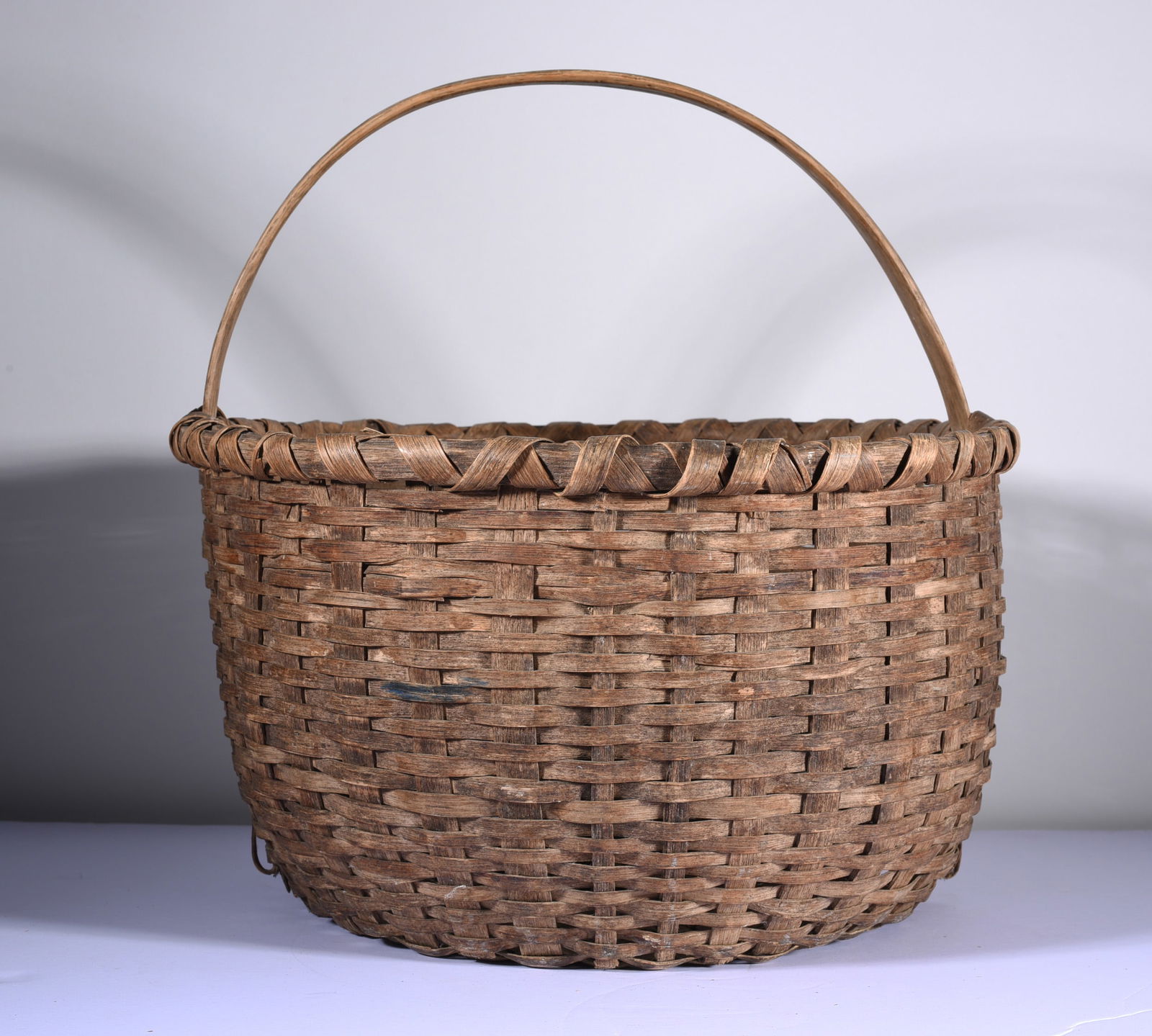 Antique Oak Split Basket ca. 1900 (1 of 5)