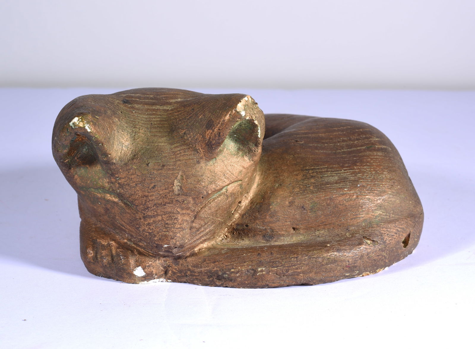 19th Century Chalkware Cat (1 of 3)