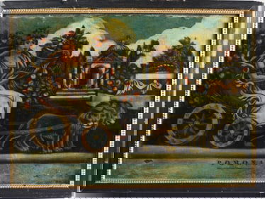 George III Messotint Under Glass