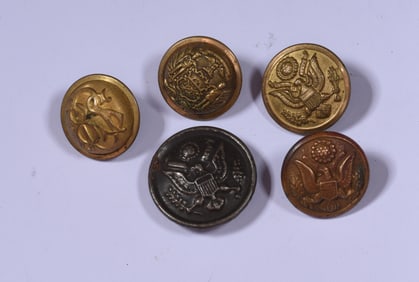 Group of Military Buttons