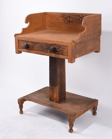 African American Folky Painted Washstand