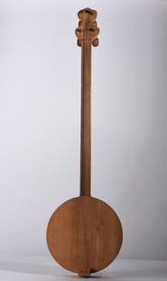 Appalachian Handmade Banjo: 37" four string banjo, hand made, ca. 1950