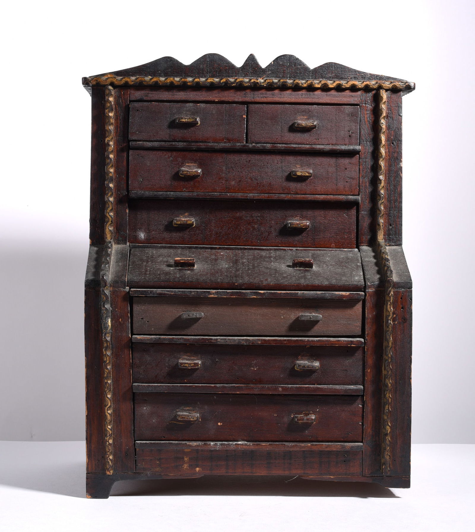 Folk Art Miniature Chest of Drawers (1 of 6)