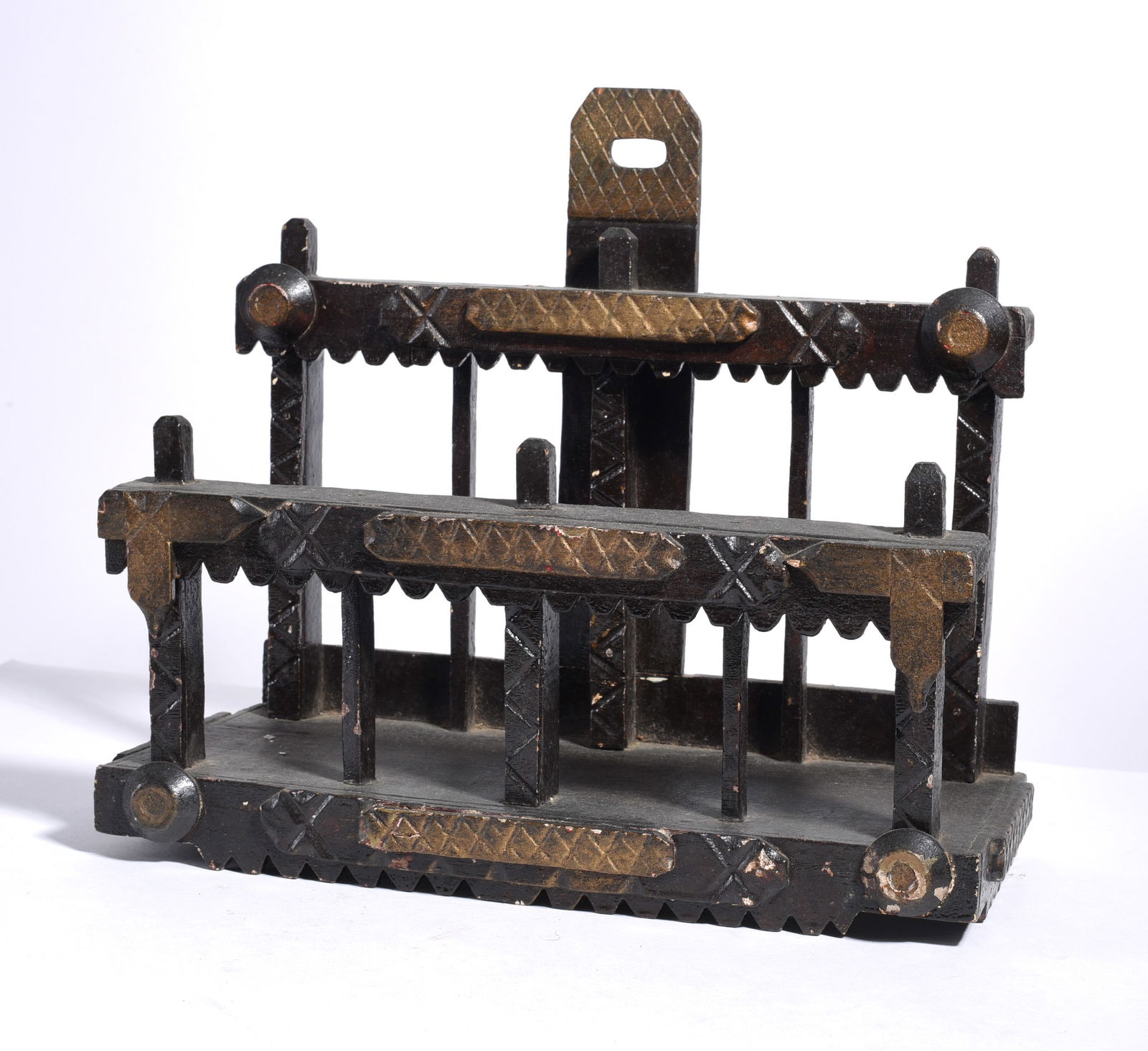 Folk Art Painted Spoon Rest (1 of 3)