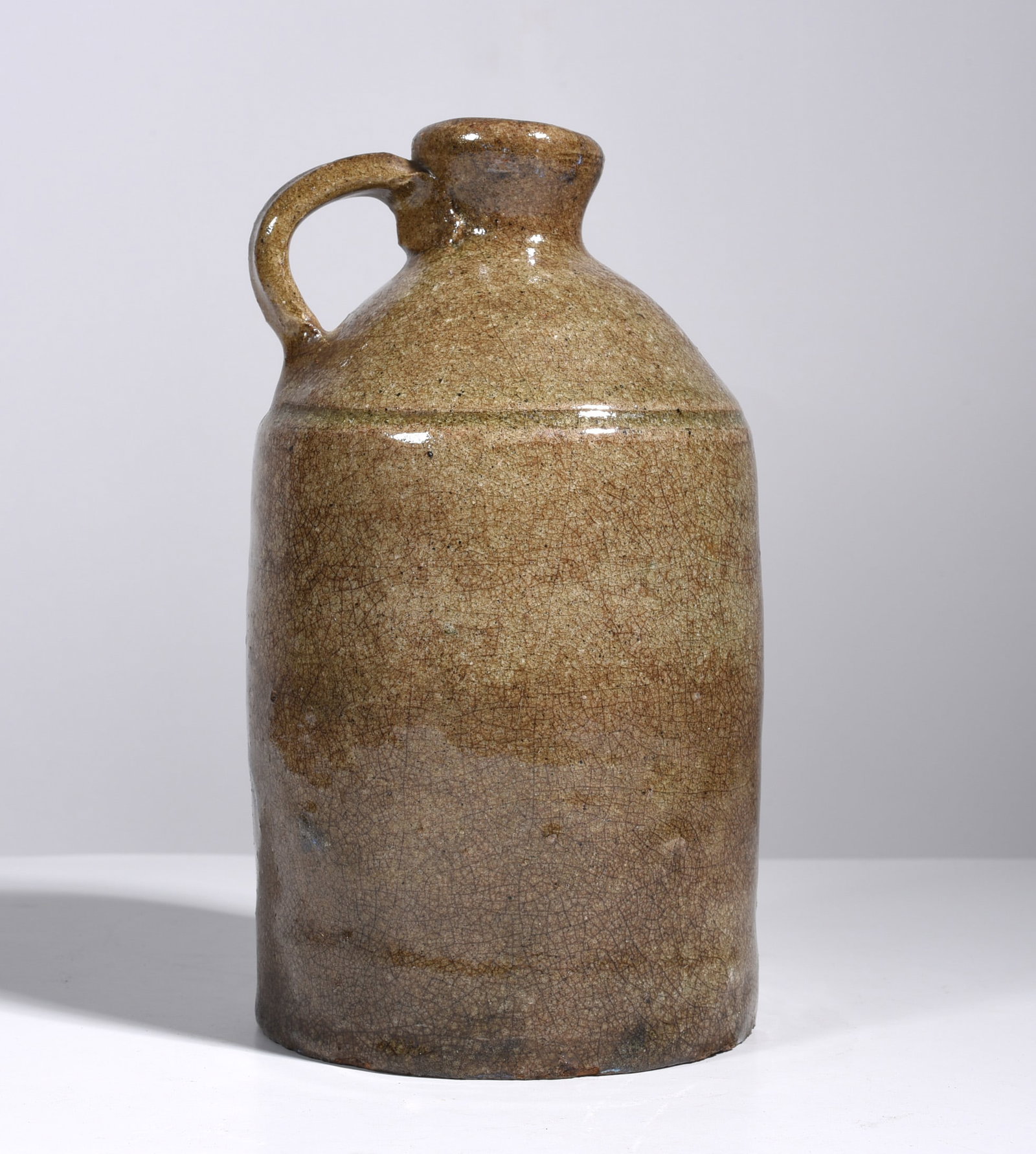 Rare Alkaline Glaze Stacker Jug ca. 1890: 7" very nice alkaline glaze stacker jug ca. 1890. North Carolina or upstate SC.