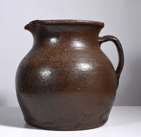 Signed Oscar Lewis Bachelder Pottery Pitcher