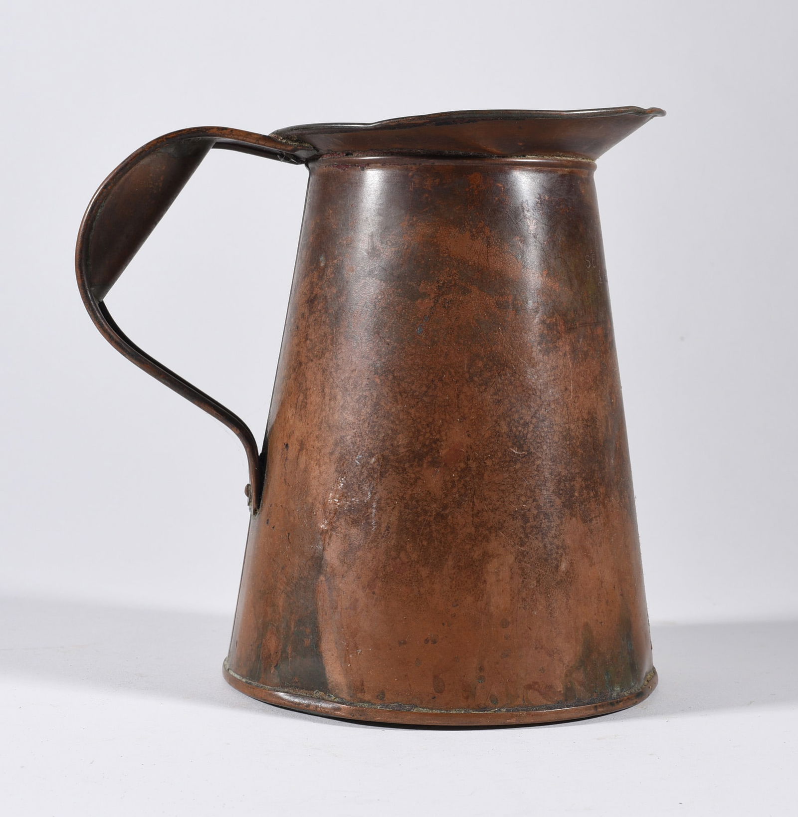 Copper Measurer Stamped NYC: 5-1/2" from the collection of Quincy Scarborough