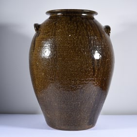 Nelson Bass Signed Storage Jar