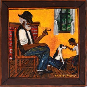 Richard Roebuck Folk Art Painting