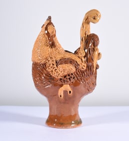 Billy Ray Hussey Early Pottery Chicken